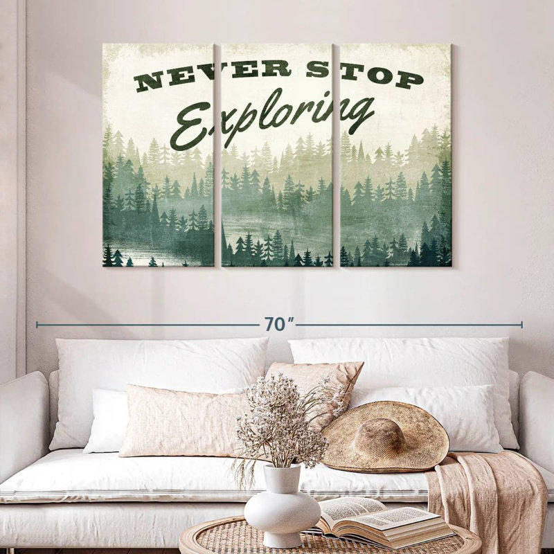 Tergel Never Stop Exploring Greenery, 32" H x 50" W