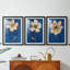 FLORAL Series Lxxvi - Impression sur mesure encadrée de qualité supérieure - 3 pièces-902565292