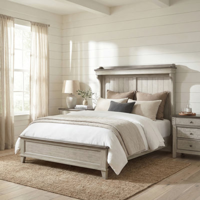 Cathleen Queen Mantle Bed & Two Nightstands Bedroom Set