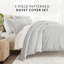 Ensemble de housse de couette à motif quadrilobe Simply Soft-438053621-438053625