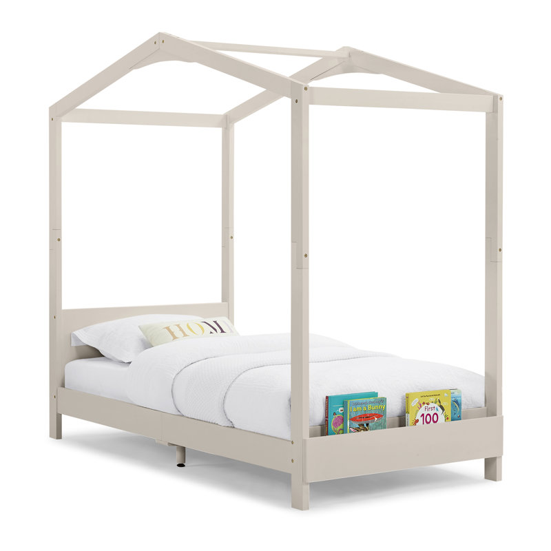 Lit simple Poppy House, Beige doux