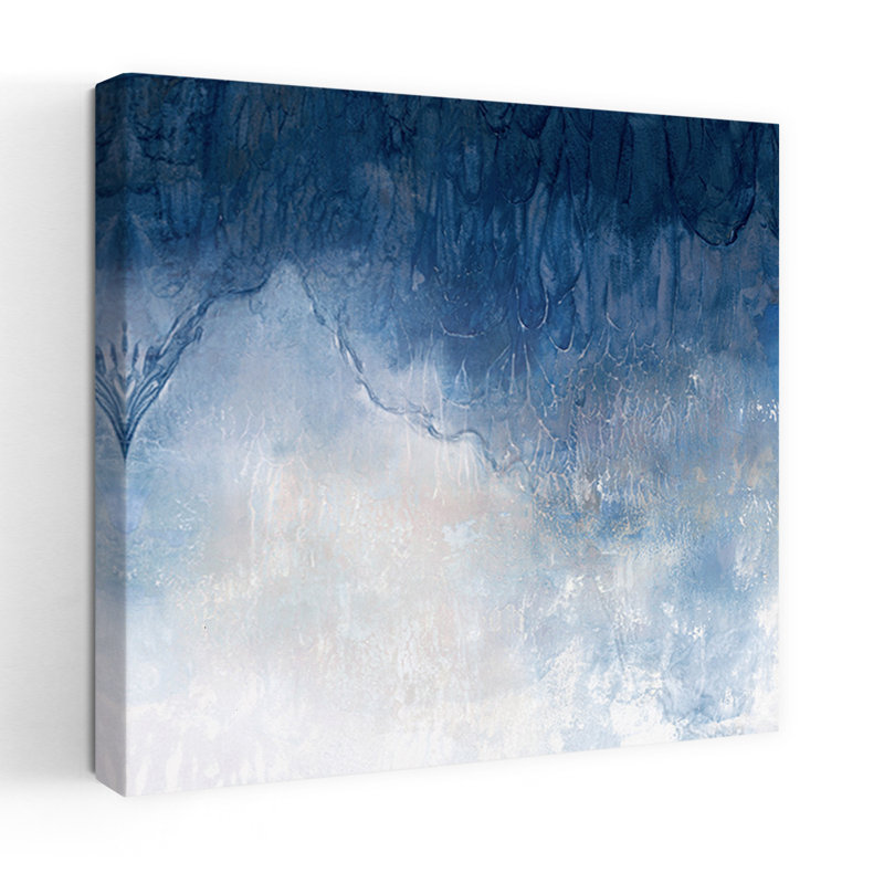 «Mist Downing In Tranquility I Abstract», art mural côtier, H 36 po x l 36 po
