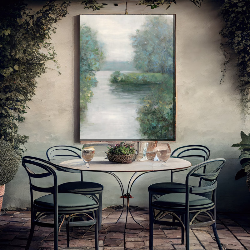 Art sur toile après la pluie