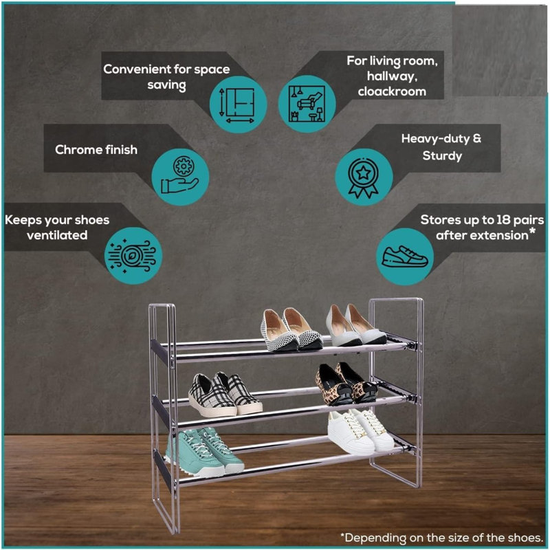 15 Pair Shoe Rack