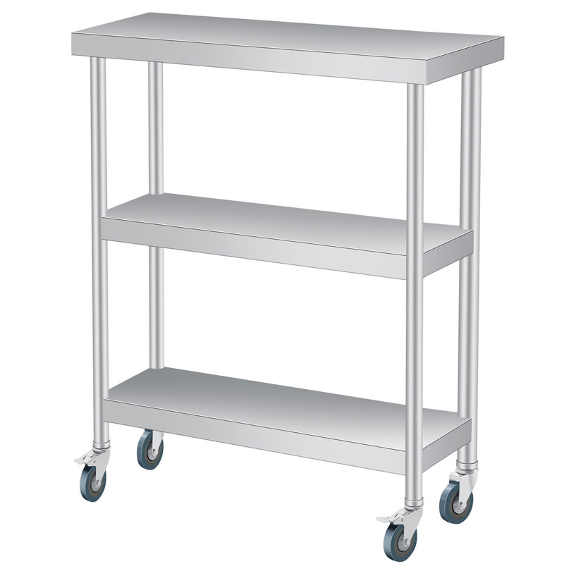 Metal Kitchen Island, 86cm H x 61cm W x 35.6cm D