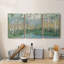 Birch River Reflections - Ensemble de 3 peintures sur toile tendue-1900310262