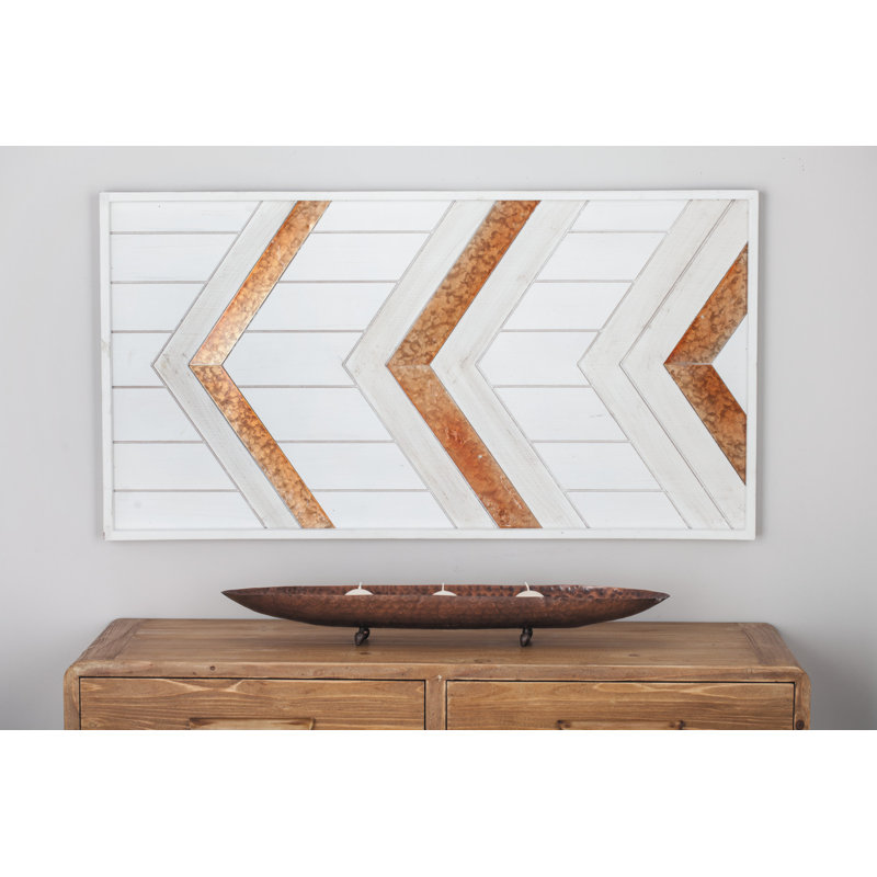 Décoration murale en métal/bois