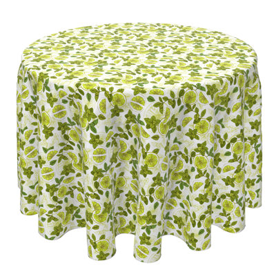Tangerang Round Floral Cotton Twill Tablecloth