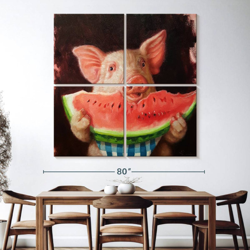 Ketti Witty Vegetables I, 74" H x 74" W