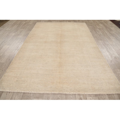 One-of-a-Kind 5'10" X 8'11" New Age Wool Area Rug in Beige