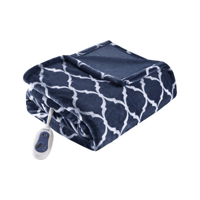 Beautyrest Heated Ogee Oversized Throw