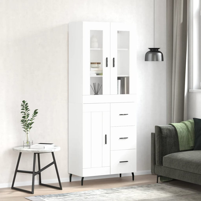 Ridgehaven 69.5cm Wide Highboard, White