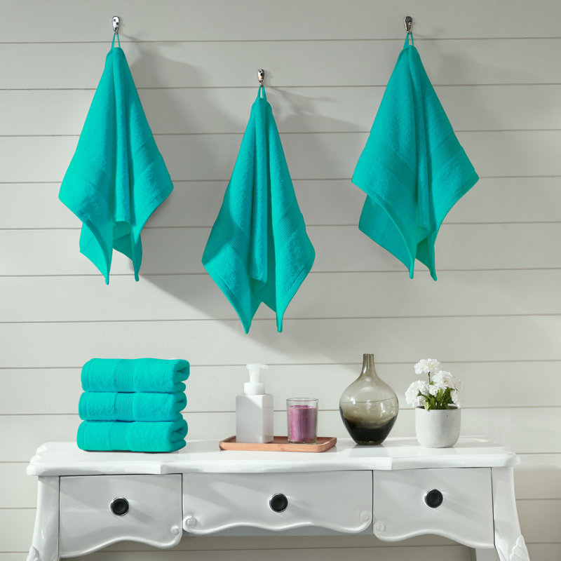 Srihitha Plush Hand Towel, Ice Blue
