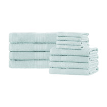 White 18 Piece Soft Cotton Bath Towel Set