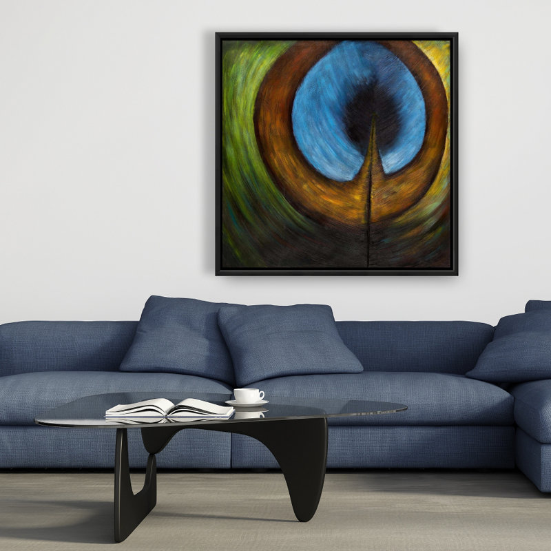 «Peacock Feather Center» sur toile