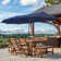 Aletse 156'' x 78'' Rectangular Market Umbrella