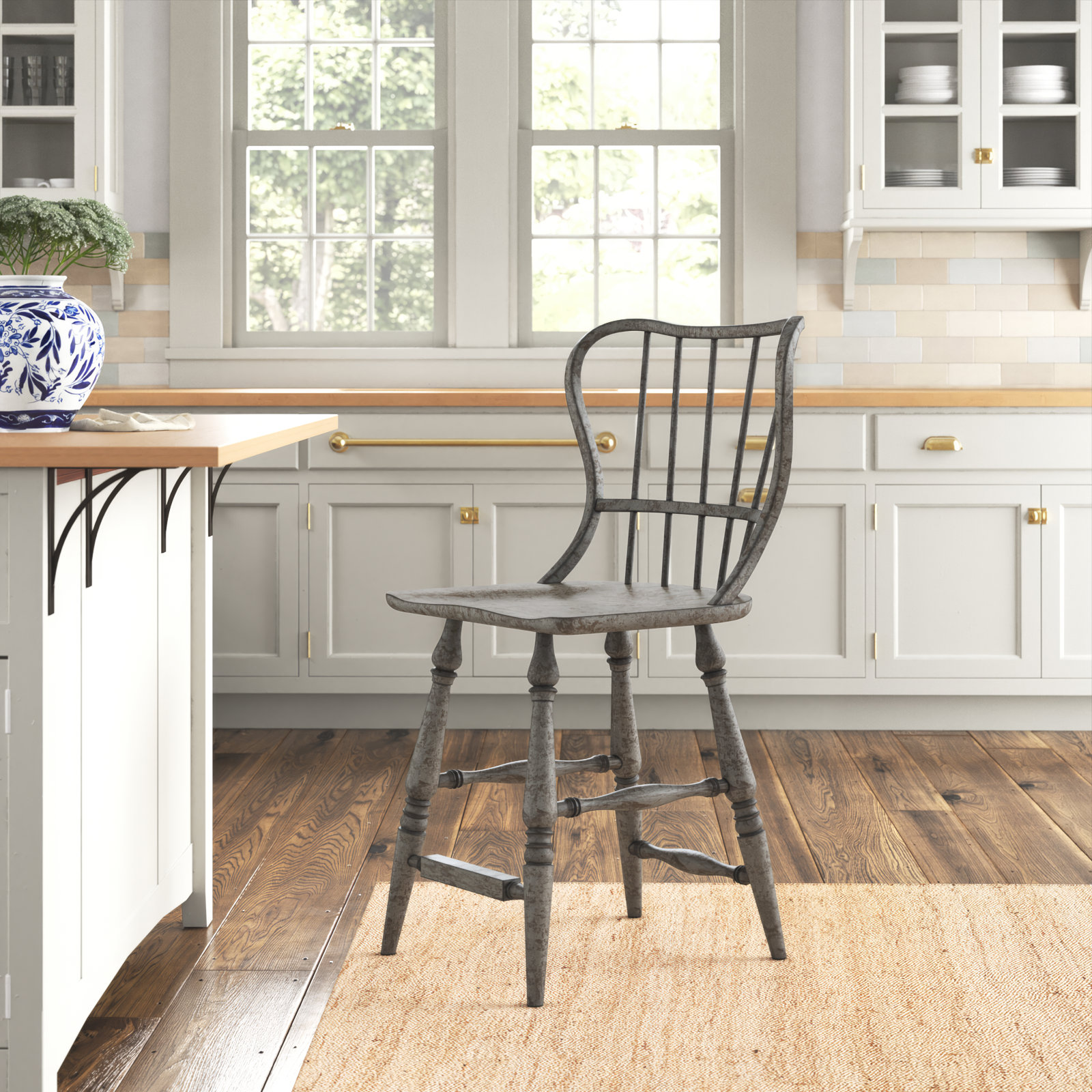 Chamberlain Bar and Counter Stool, Speckled Gray, Counter Stool (24" Seat Height)