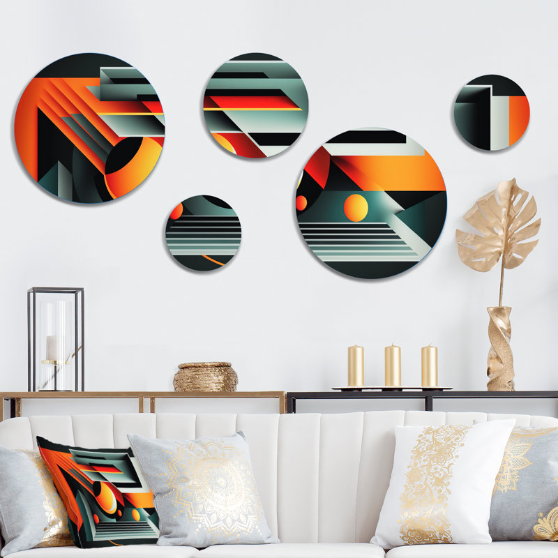 Abstract Wall Decor on Metal