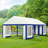 Tammetha 13 Ft. W X 26 Ft. D Steel Canopy Tent With 4 Side Walls Heavy Duty Party Tents  For Parties-86416565