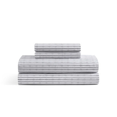 Tommy Hilfiger Printed Percale Cotton Sheet Set