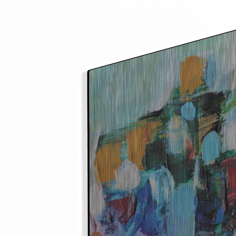 Orren Ellis «Abstract Garden 5» par Christov Art, Art mural en métal, H 24 po x l 48 po