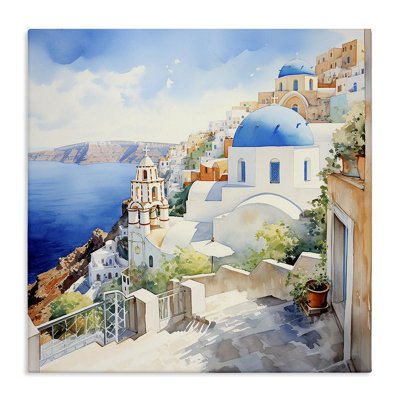 Ba-029 - Paysage de la ville de Santorin encadré par LSR Design Studio