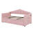 Twin Size Upholstered Day Bed Frame – Adjustable Pop Up Trundle, USB/Type-C Charging Port, 2 Side Pockets, No Box-Spring Required-1826230390