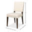 Chaise de salle à manger rembourrée en polyester Bauhaus