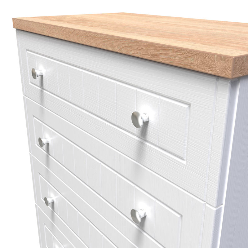 Abriona 74 cm W Chest of 5 Drawers
