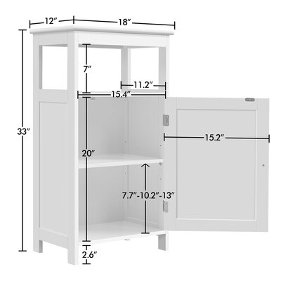 Red Barrel Studio® Thaleia Freestanding Bathroom Cabinet & Reviews ...