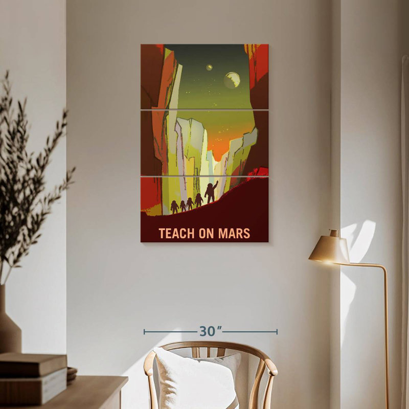 Oberle Mars Explorers Wanted Poster III, 57" H x 36" W