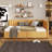 Gerniya Modern Linen Fabric Upholstered Daybed with Two Storage Drawers, Twin Size-471889575