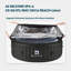 RELXTIME 6 Person 130 - Jet Polyvinyl Chloride (PVC) Round Inflatable Hot Tub in Black