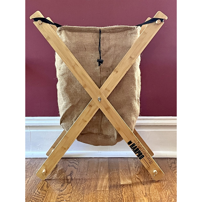 Burlap Laundry Bag, 29" H x 23" W x 14" D