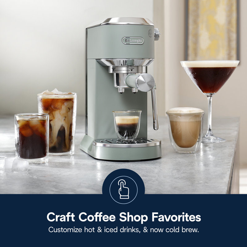 Espresso Machine Cold Brew Maker with Milk Frother, Green