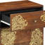50cm W Solid Wood Bedside Table