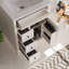 Meuble-lavabo de salle de bain avec lavabo, meuble-lavabo avec tiroir rabattable, 3 tiroirs, porte à fermeture en douceur-75598041-75598047