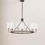 Lustre en roue de chariot à 9 lumières de style bougie Ardea-1559511803