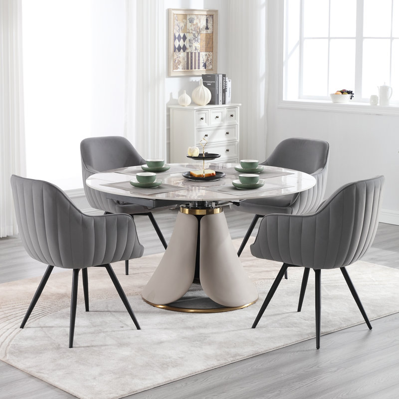 Swivel Dining Chair , Gray