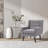Gillermina Button Tufted Back Linen Blend Armchair-367076781