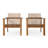 Chania Acacia Outdoor Lounge Chair