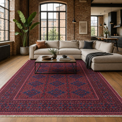 Vintage Look Flatweave Area Rug