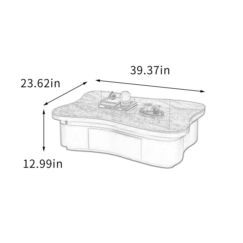 Wrightstown, 12.99" H x 39.37" W x 23.62" D