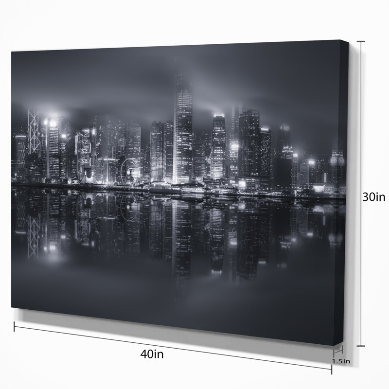 Photographie sur toile tendue, H 16 po x l 32 po x P 1 po