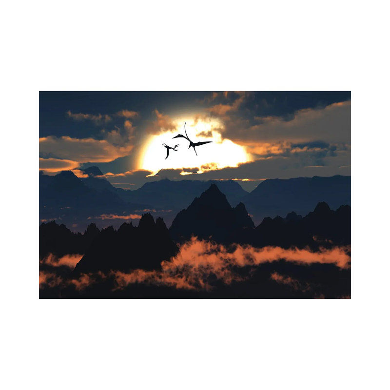 Quetzalcoatlus Flying High In Cretaceous Skies. by Mark Stevenson - Wrapped Canvas Print, 30.48 cm H x 45.72 cm W