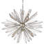 Lustre à spheres spoutnik 6 lumières avec accents de cristal Cutright