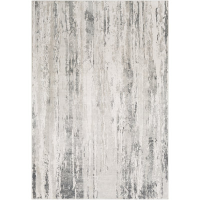 Tapis abstrait gris / gris anthracite Omaha