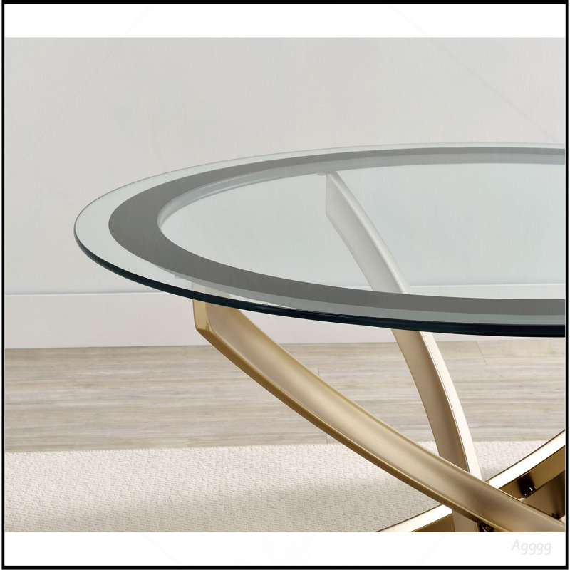 Table basse Connors, Laiton brossé