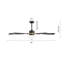 Ventilateur de plafond à 6 pales en plastique ABS avec moteur à courant continu réversible à 6 vitesses, noir-1133813113-1133812976