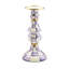 Violet Check Pillar Candlestick-223652851